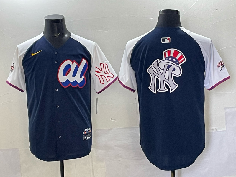 Men New York Yankees blank blue 2025 MLB All Star Nike jersey 001->women nfl jersey->Women Jersey